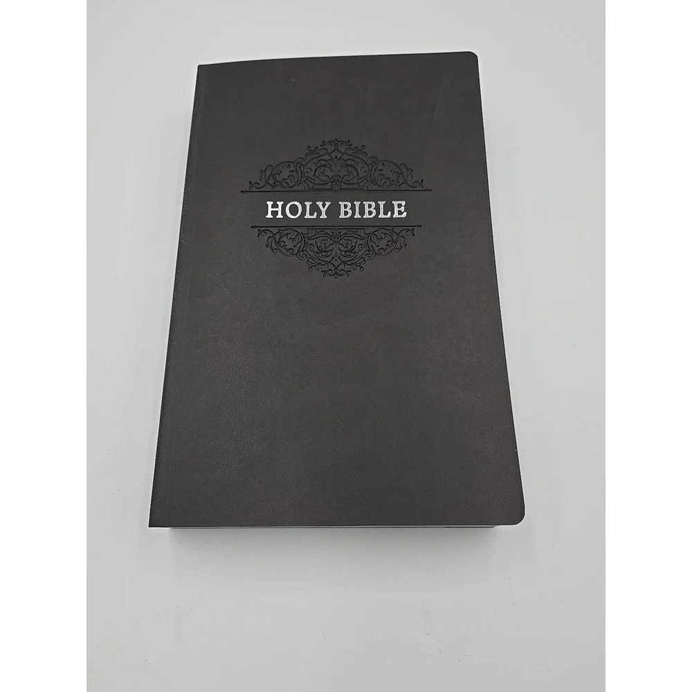 Holy Bible New International‎ Version Black Leathersoft 7.5 Font Size Soft Touch